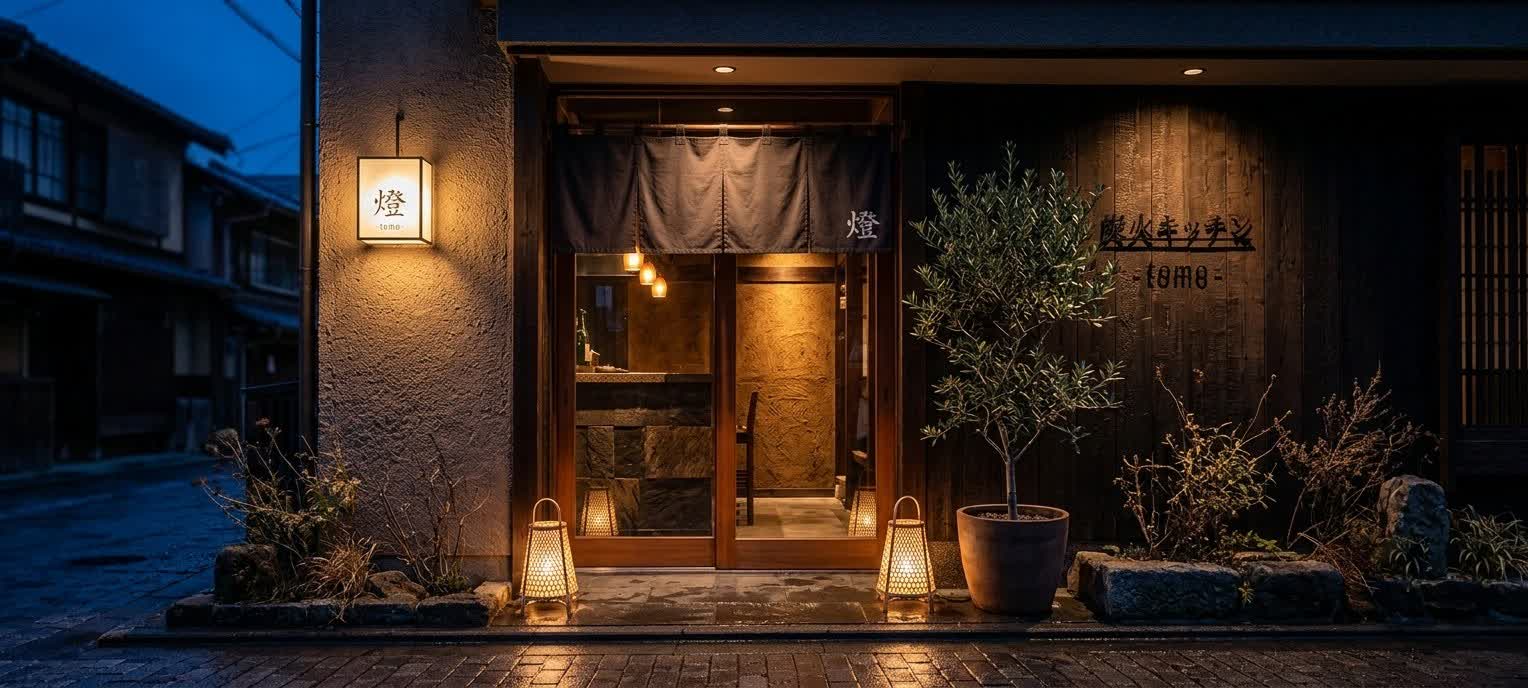 夜の店構え